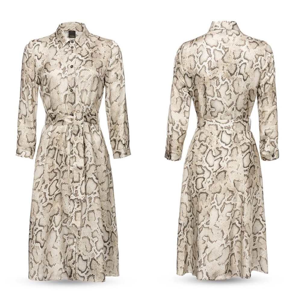 Pinko Women's Maremmano Dress Snake Print